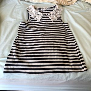 Anthropologie lace collar tank top